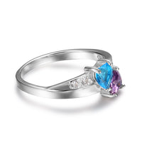 Sterling Silver Personalized Birthstone Ring
