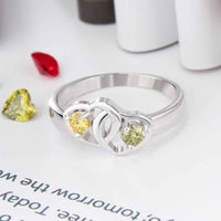 Sterling Silver Double Heart Ring