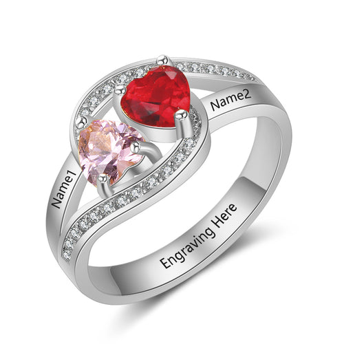 Sterling Silver Heart CZ Ring