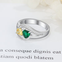 Sterling Silver Heart CZ Ring