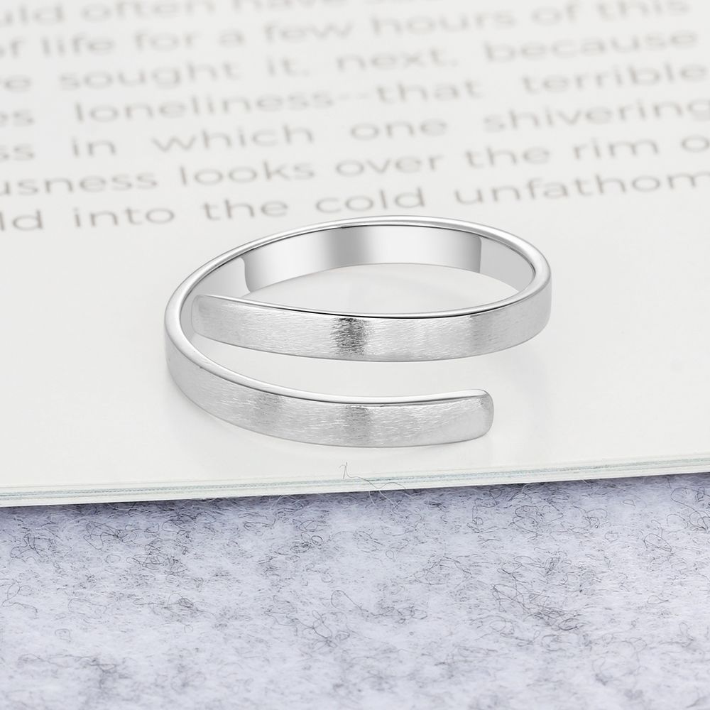 Wrap Around Open Name Ring