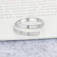 Wrap Around Open Name Ring