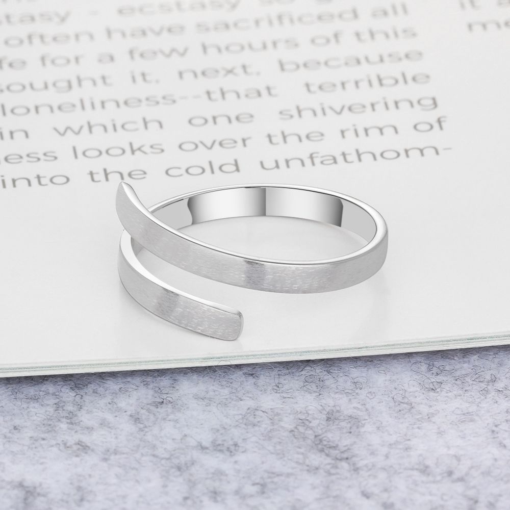 Wrap Around Open Name Ring