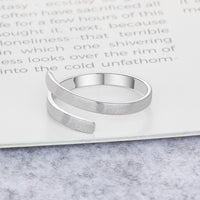 Wrap Around Open Name Ring
