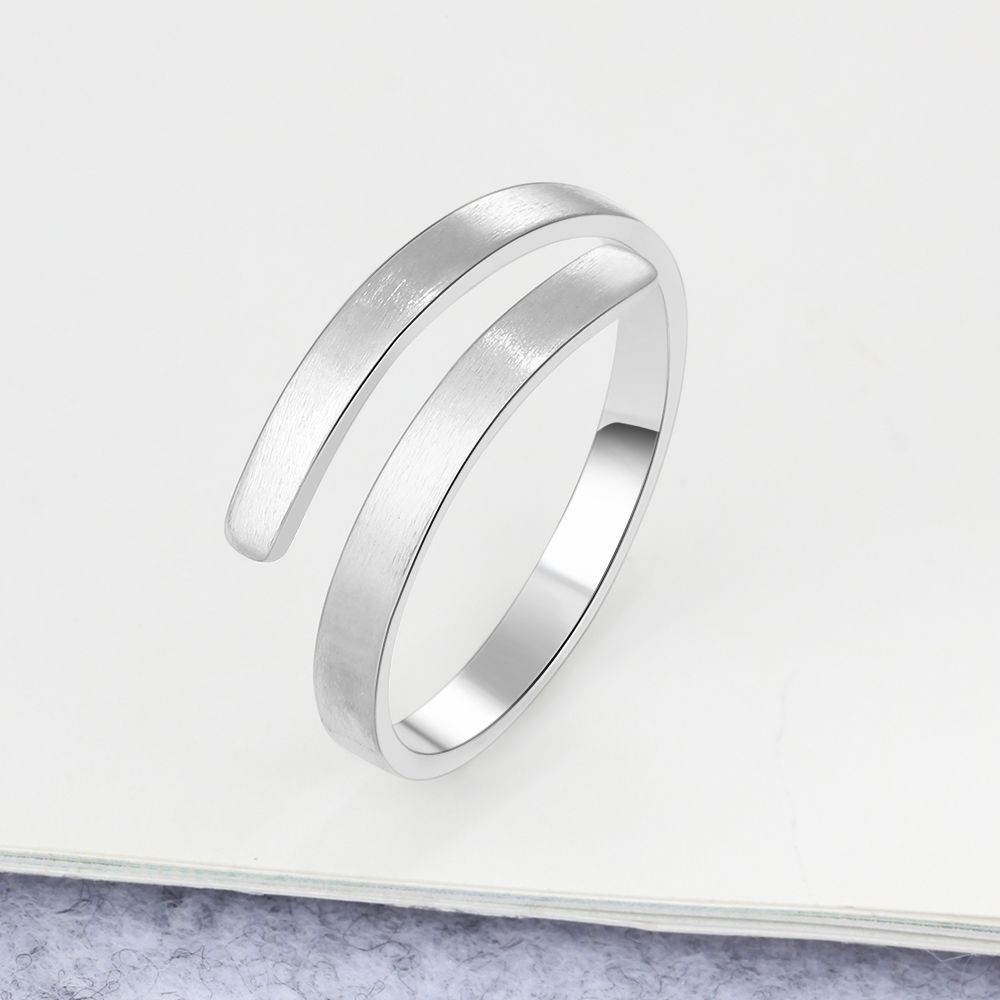 Wrap Around Open Name Ring