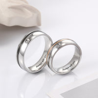 I Love You Most Engraved Couple Ring
